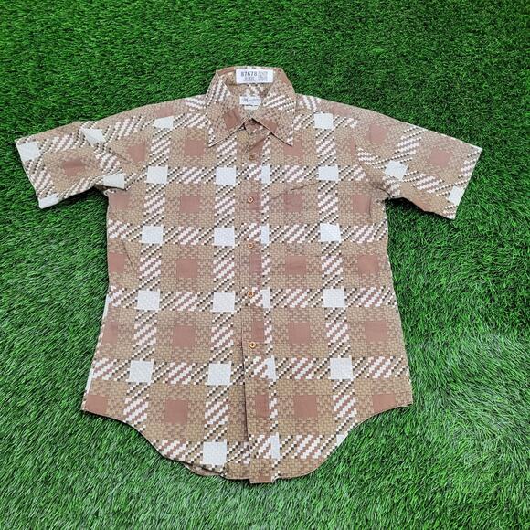 Vintage 80s MOD Marlboro Disco Hippie Shirt Medium 21x29 USA - Picture 1 of 13